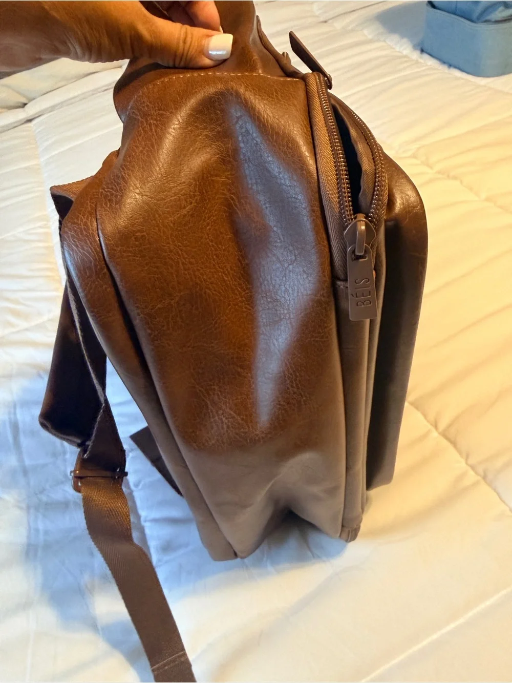 Beis Brown Backpack - Classic Travel & Work Bag